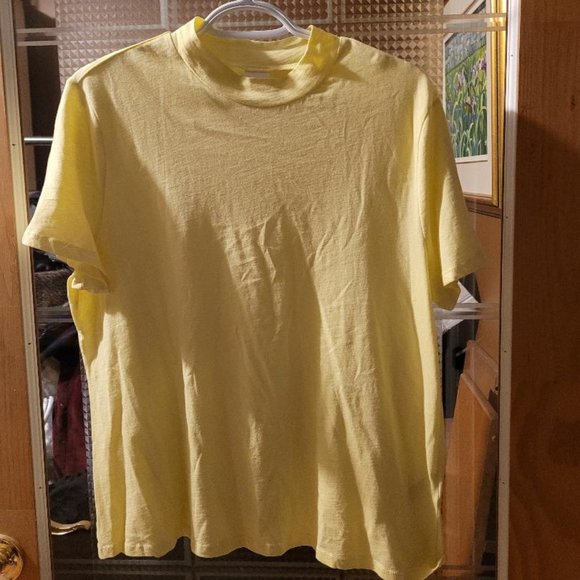 Shirt, yellow, mock turtle-neck - Picture 1 of 1